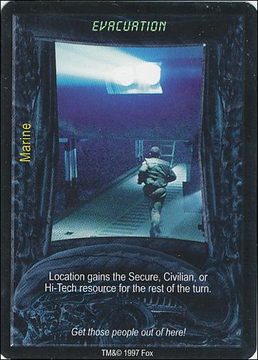 Aliens/Predator (Base Set) card 122 Evacuation