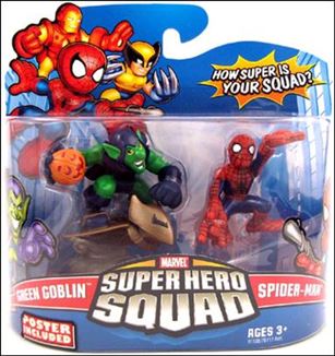 Marvel Super Hero Squad figure 59 Green Goblin and Spider-Man
