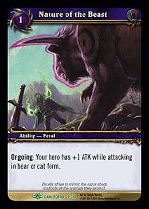 World of Warcraft: Through the Dark Portal (Base Set) card 24 Nature of the Beast
