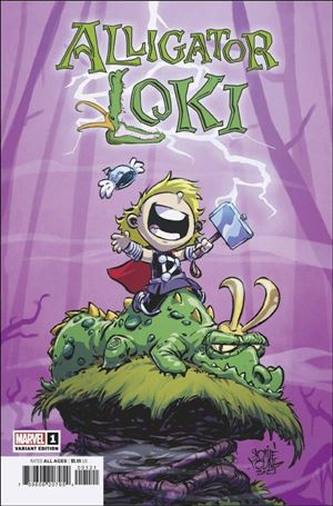 Alligator Loki issue 1-C Skottie Young Cover