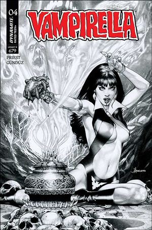 Vampirella (2025) issue 4-J Jay Anacleto B&W 1:15 Cover