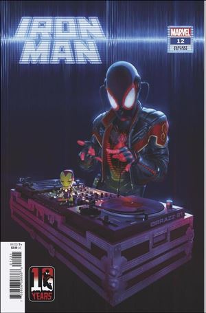 Iron Man (2020) issue 12-B Rahzzah Miles Morales 10th Anniversary Cover