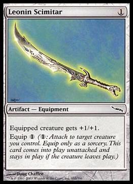 Magic the Gathering: Mirrodin (Base Set) card 193 Leonin Scimitar