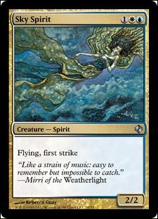 Magic the Gathering: Duel Decks: Venser vs. Koth (Base Set) card 10 Sky Spirit