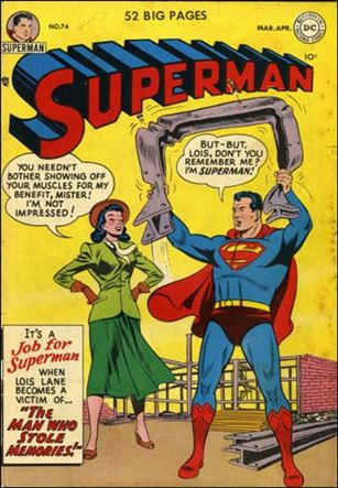 Superman (1939) issue 75-B Numbering Error (No. 74) Cover