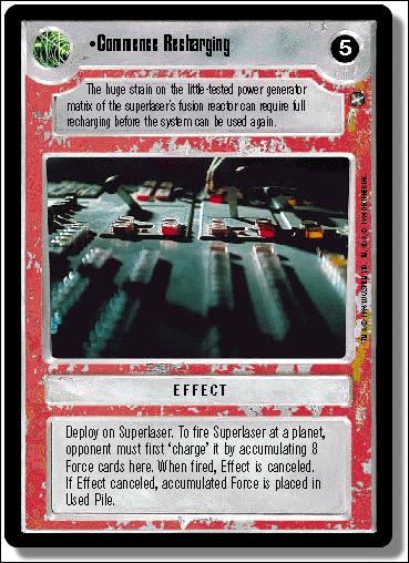 Star Wars: A New Hope Limited (Base Set) card 111 Commence Recharging