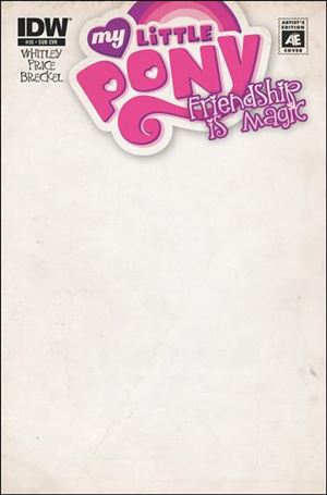 My Little Pony: Friendship is Magic issue 35-B Artist's Edition Blank/Sketch Subscription Cover