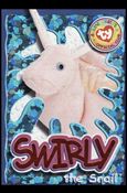 Beanie Babies Series 4 (Wild Subset) card 269-B Swirly the Snail Purple Lettering
