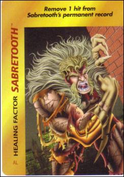 Marvel OverPower (Base Set) card nn188 Sabretooth: Healing Factor
