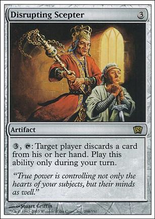 Magic the Gathering: 8th Edition (Base Set) card 298 Disrupting Scepter