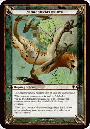 Magic the Gathering: Archenemy (Scheme Subset) card 32 Nature Shields Its Own