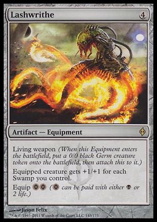 Magic the Gathering: New Phyrexia card 143 Lashwrithe