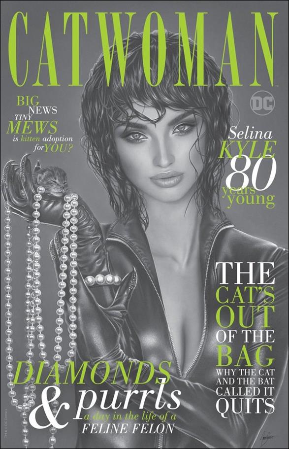 Catwoman 80th Anniversary 100-Page Super Spectacular issue 1-N Natalie Sanders KRS Comics B&W Cover