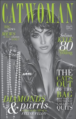 Catwoman 80th Anniversary 100-Page Super Spectacular issue 1-N Natalie Sanders KRS Comics B&W Cover