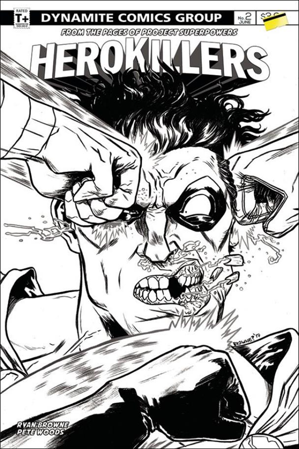 Project Superpowers: Hero Killers issue 2-C Ryan Browne 1:10 B&W Cover