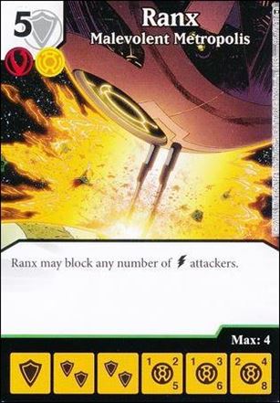 DC Comics Dice Masters War of Light card 96 Ranx: Malevolent Metropolis 