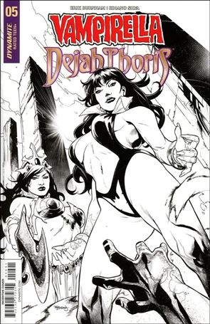 Vampirella/Dejah Thoris issue 5-I Stephen Segovia 1:25 Black & White Cover