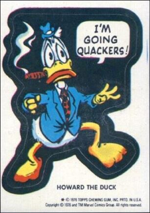 Marvel Super Heroes Stickers (Base Set) card NN15 Howard the Duck - 