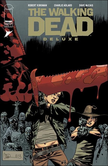 Walking Dead Deluxe issue 112-B Charlie Adlard Cardstock Cover