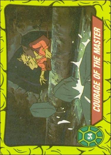 Teenage Mutant Hero Turtles (Ireland) (Base Set) card 54 Courage of the Master