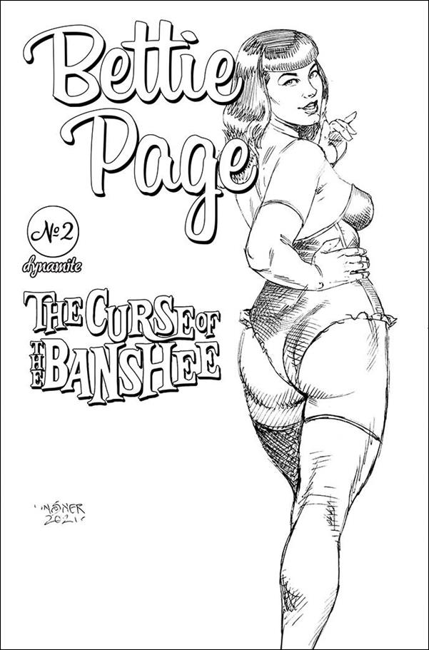 Bettie Page: The Curse of the Banshee issue 2-N Joseph Michael Linsner 1:20 Pencil Art Cover