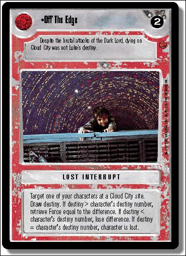 Star Wars: Cloud City Limited (Base Set) card 133 Off the Edge