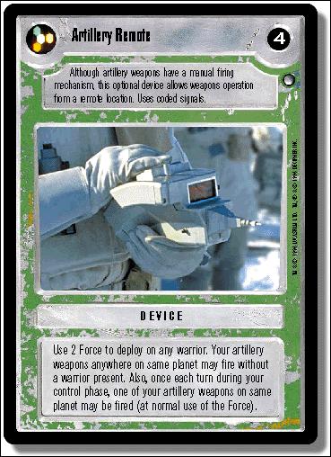 Star Wars: Hoth Limited (Base Set) card 109 Artillery Remote