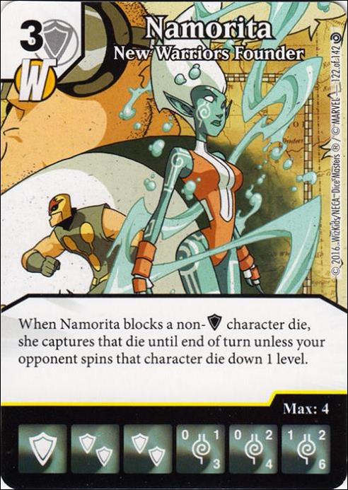 Marvel Dice Masters Civil War card 122 Namorita: New Warrior's Founder