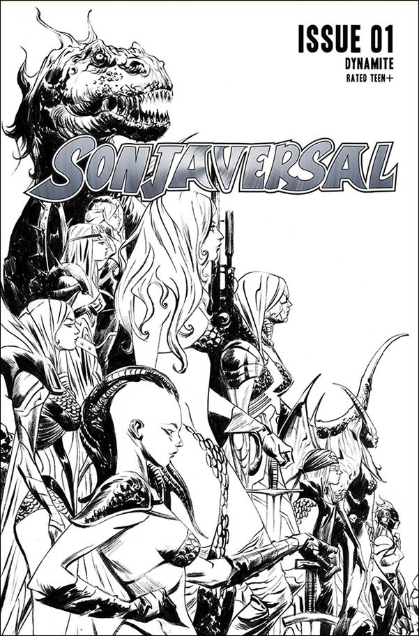 Sonjaversal issue 1-N Jae Lee 1:20 Black & White Cover