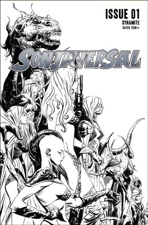 Sonjaversal issue 1-N Jae Lee 1:20 Black & White Cover