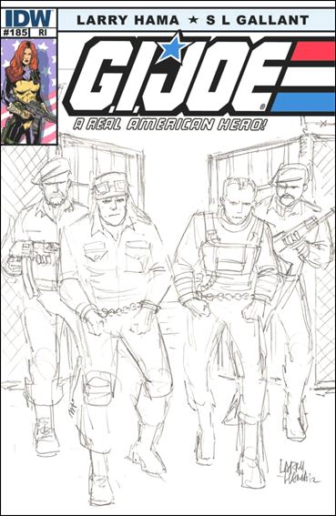 G.I. Joe: A Real American Hero issue 185-B Larry Hama 1:10 Sketch Cover