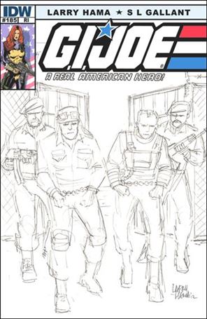 G.I. Joe: A Real American Hero issue 185-B Larry Hama 1:10 Sketch Cover