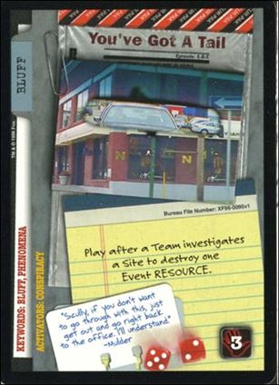 X-Files: Premiere Edition (Base Set) card XF96-0095v1 You've Got a Tail