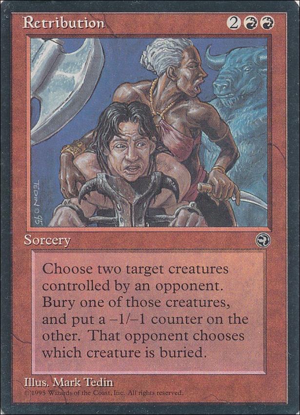 Magic the Gathering: Homelands (Base Set) card 79 Retribution