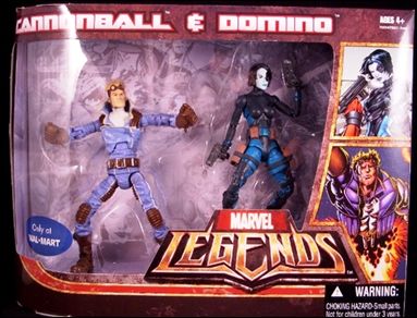 Marvel Legends Exclusives (2-Packs) figure 2 Cannonball and Domino (Wal-Mart Exclusive)