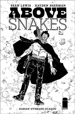 Above Snakes issue 1-C Hayden Sherman 1:10 Black & White Cover