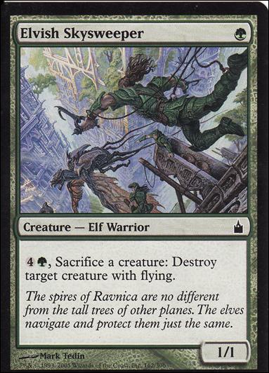 Magic the Gathering: Ravnica (Base Set)  card 162 Elvish Skysweeper