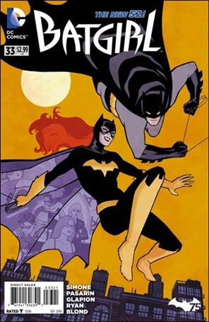 Batgirl (2011) issue 33-B Cliff Chiang Batman 75th Anniversary Cover