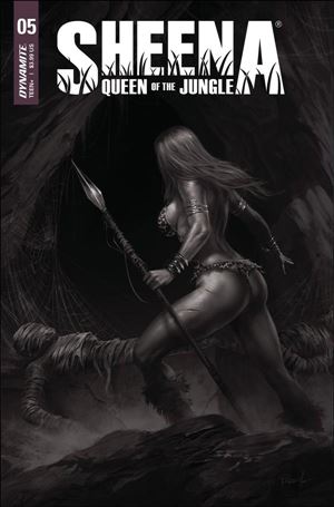 Sheena: Queen of the Jungle (2021) issue 5-O Lucio Parrillo 1:25 Black & White Cover