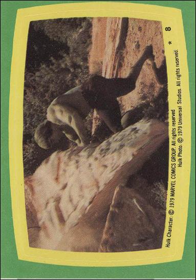 Incredible Hulk (Sticker Subset) card 8 card # 84