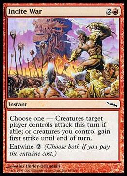 Magic the Gathering: Mirrodin (Base Set) card 96 Incite War