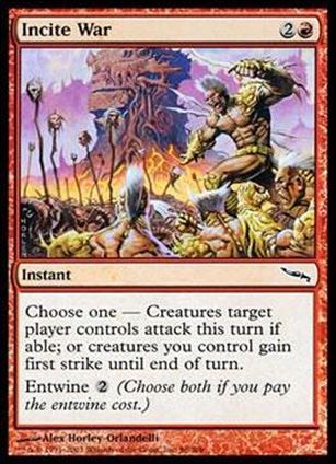 Magic the Gathering: Mirrodin (Base Set) card 96 Incite War
