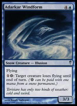 Magic the Gathering: Coldsnap (Base Set) card 26 Adarkar Windform