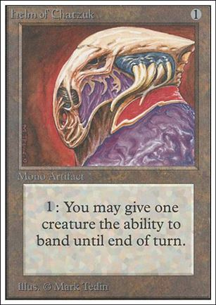 Magic the Gathering: Unlimited (Base Set) card 247 Helm of Chatzuk