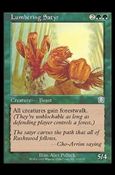 Magic the Gathering: Mercadian Masques (Base Set) card 257 Lumbering Satyr