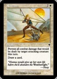 Magic the Gathering: Invasion (Base Set) card 30 Restrain