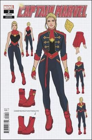 Captain Marvel (2023) issue 2-G Jen Bartel 1:10 Design Cover