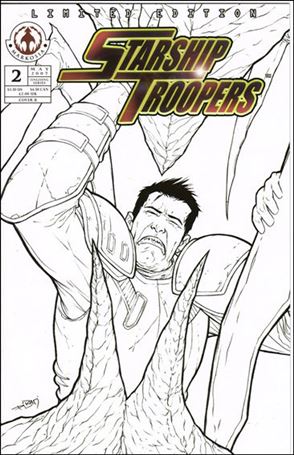Starship Troopers (2007) issue 2-B Cover B - Chris DiBari sketch variant
