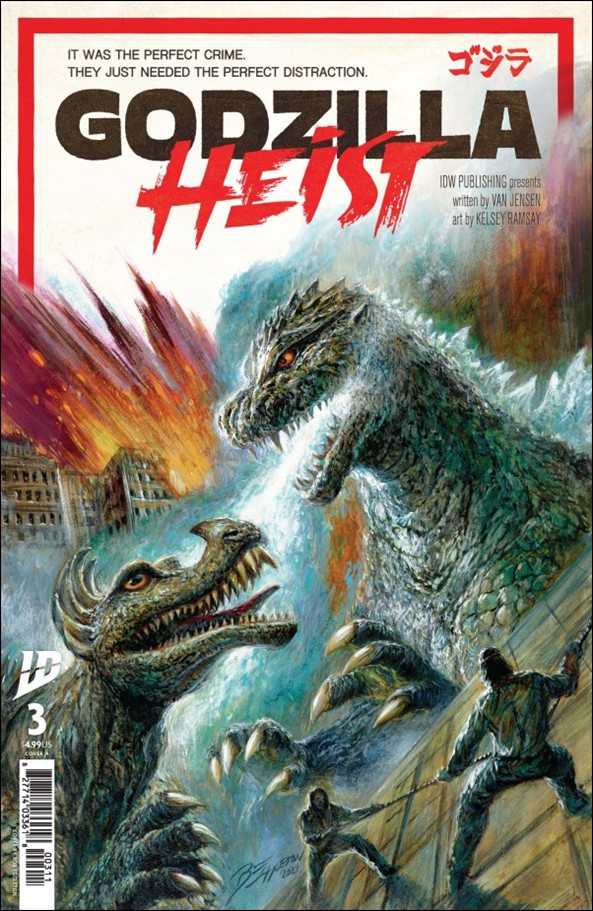 Godzilla: Heist issue 3 Bob Eggleton Cover