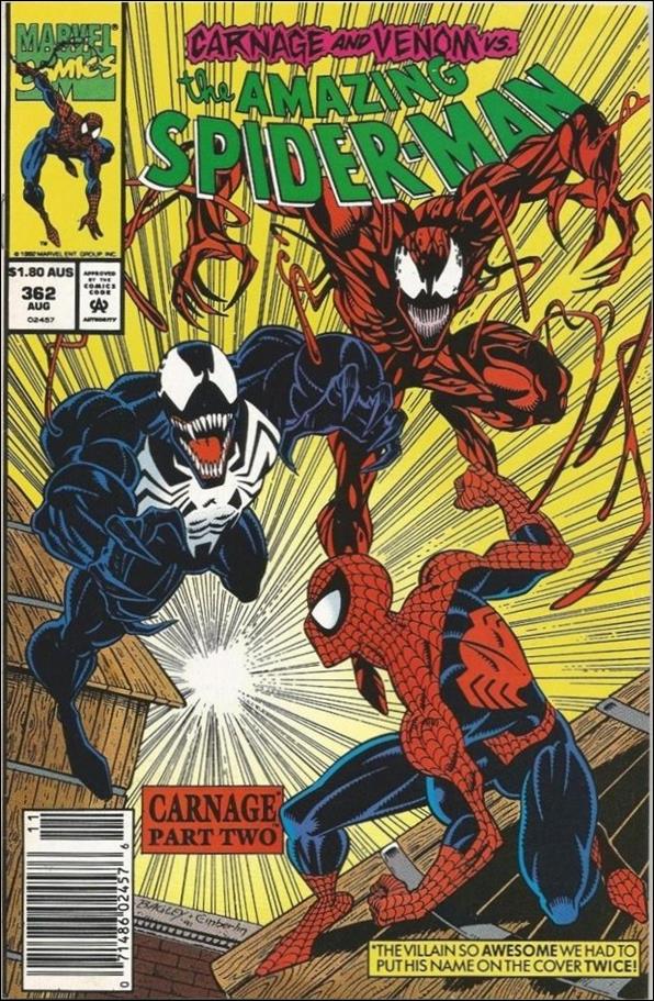 Amazing Spider-Man (1963) issue 362-C Australian Price Cover